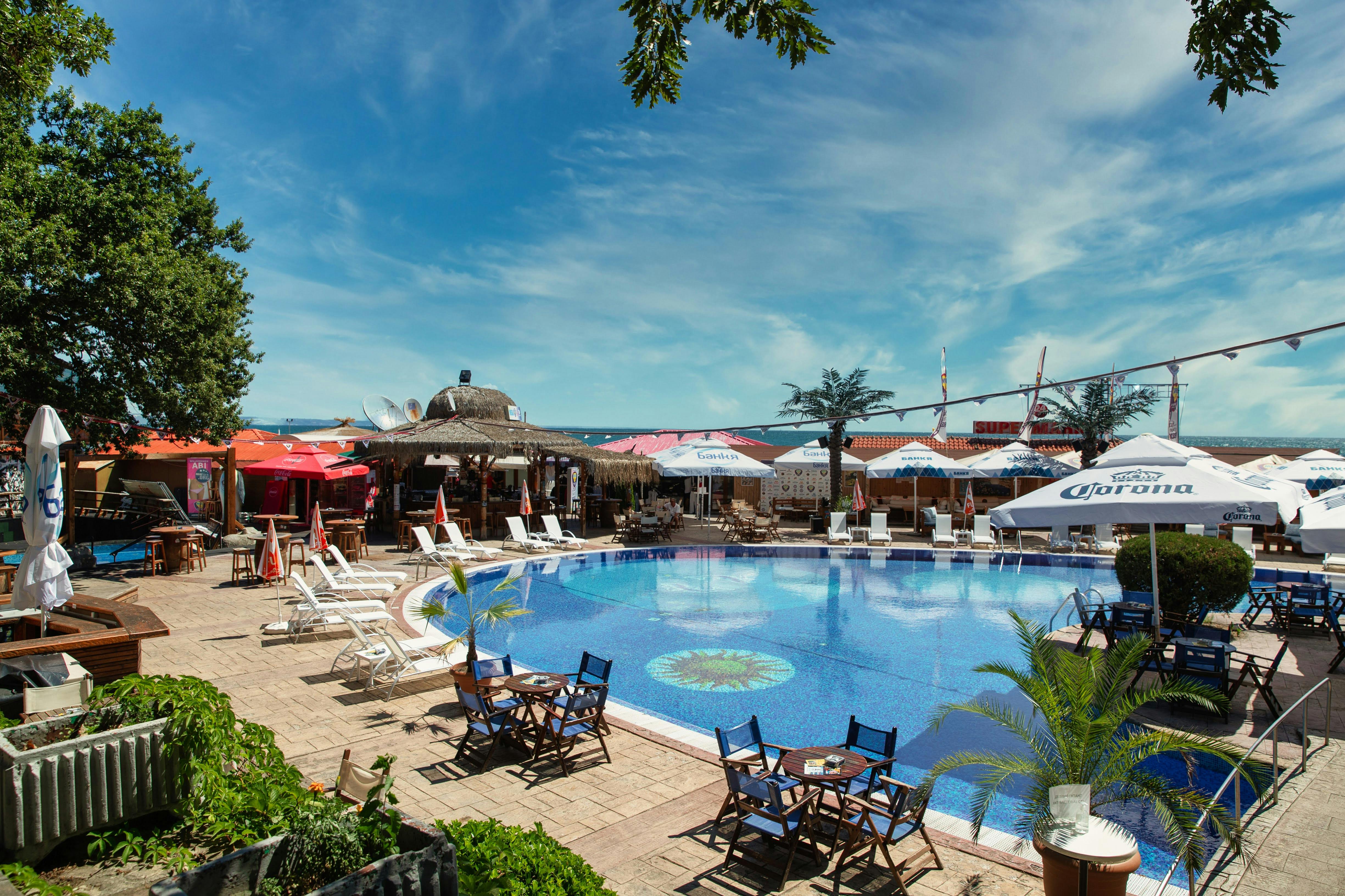 dining by the pool